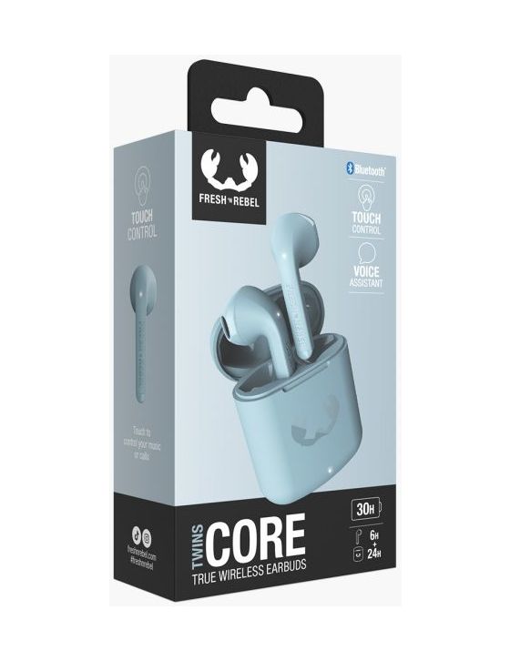 Twins Core In-Ear Bluetooth Kopfhörer Kabellos TWS 6 h Laufzeit  (Blau) 