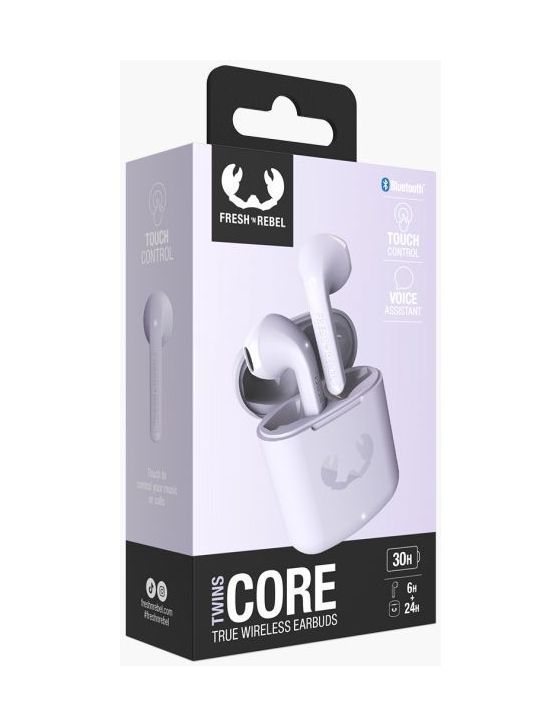 Twins Core In-Ear Bluetooth Kopfhörer Kabellos TWS 6 h Laufzeit  (Lila) 