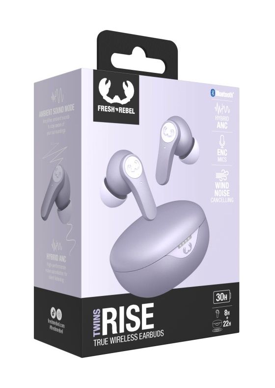 Twins Rise ANC In-Ear Bluetooth Kopfhörer Kabellos TWS IPX4  (Lila) 