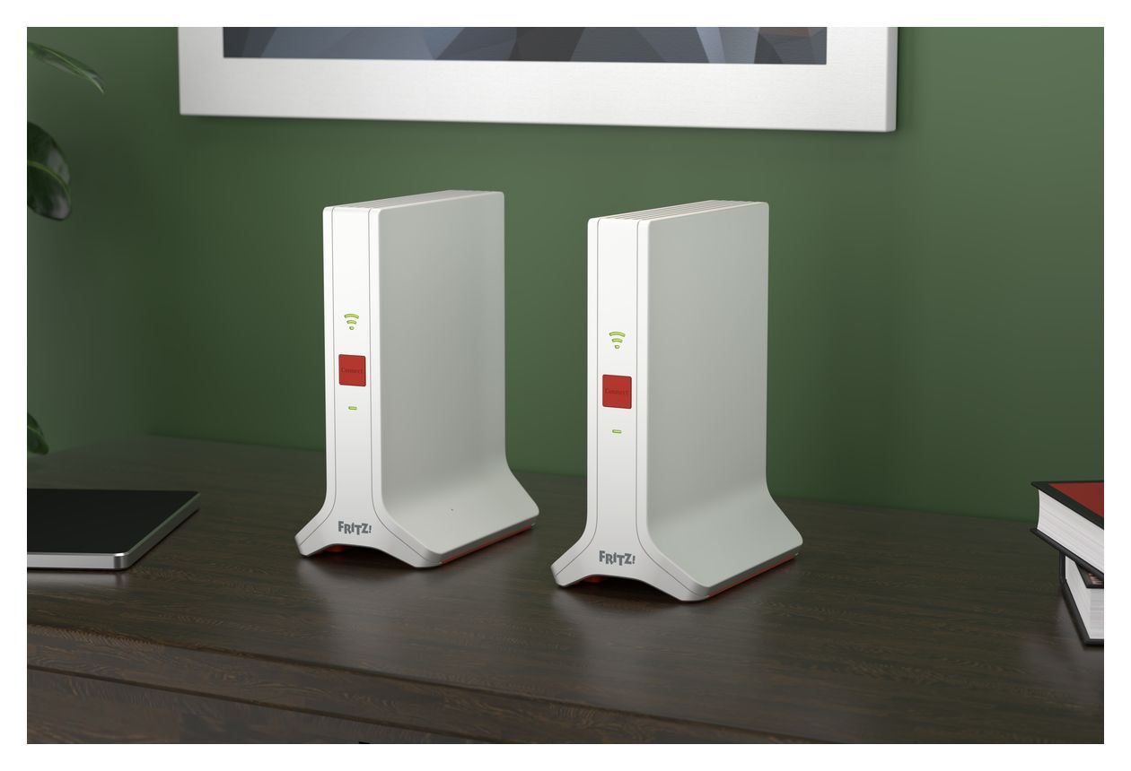 FRITZ!Mesh Set 4200 2er Pack WiFi 6E Router Dual-Band (2,4 GHz/5 GHz) 