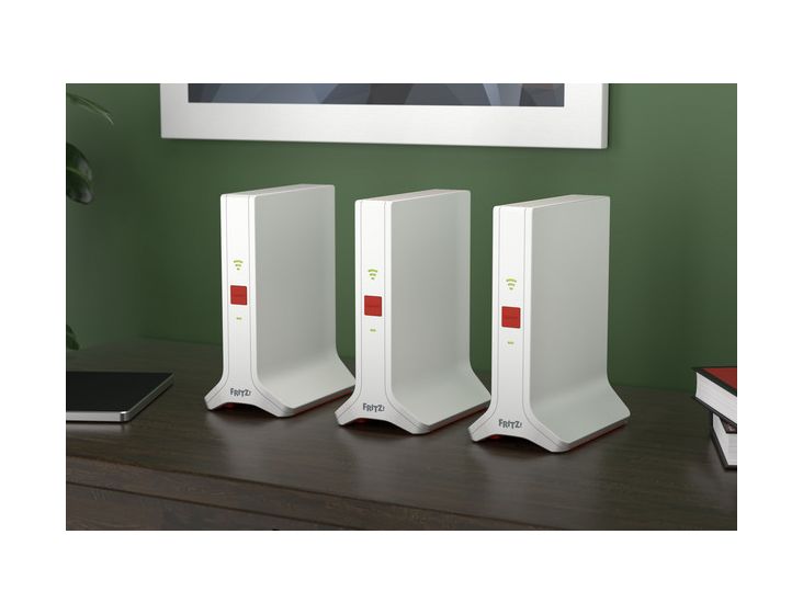 FRITZ!Mesh Set 4200 3er Pack WiFi 6E Router Dual-Band (2,4 GHz/5 GHz) 