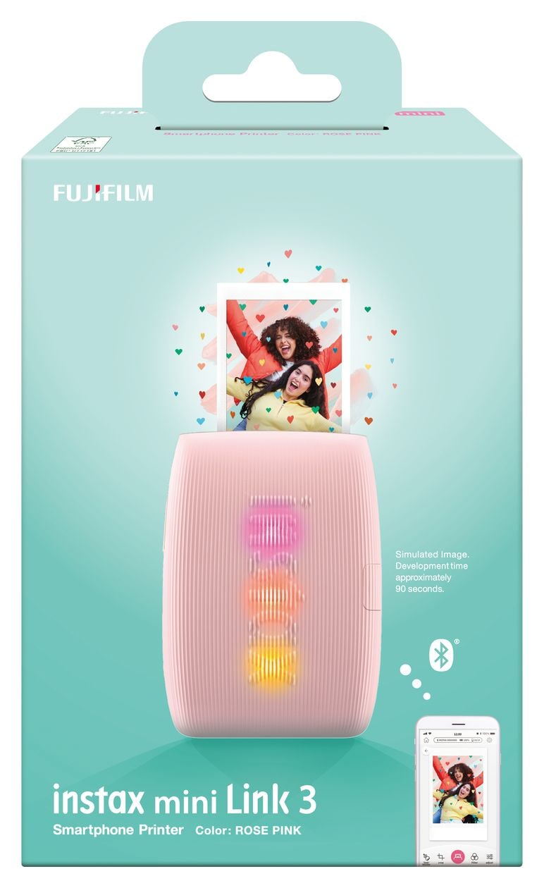Instax Mini Link3 2.4" x 1.8" (6.2x4.6 cm) Foto Drucker 800 x 600 DPI  (Rose) 