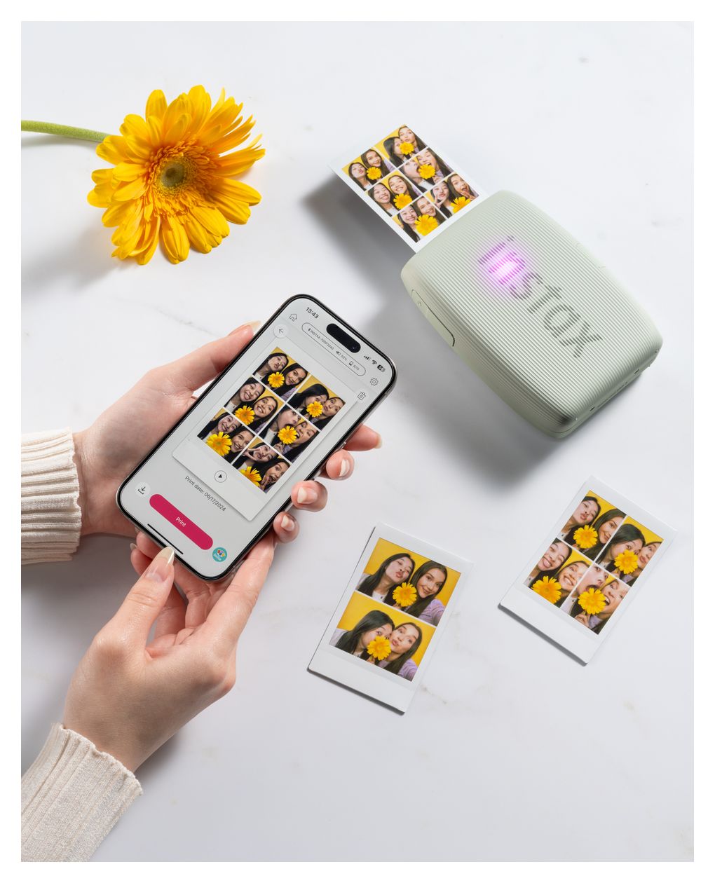 Instax Mini Link3 2.4" x 1.8" (6.2x4.6 cm) Foto Drucker 800 x 600 DPI  (Salbei) 