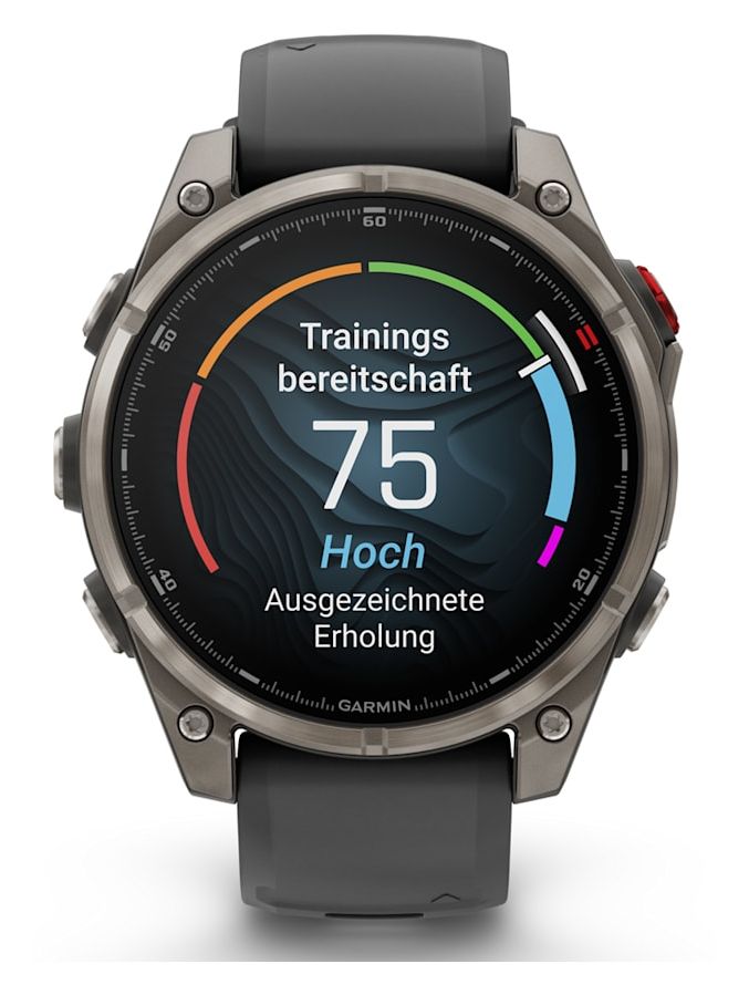 Fenix 8 Pro Digital 47 mm Smartwatch Rund 360 h  (Graphit, Titan) 