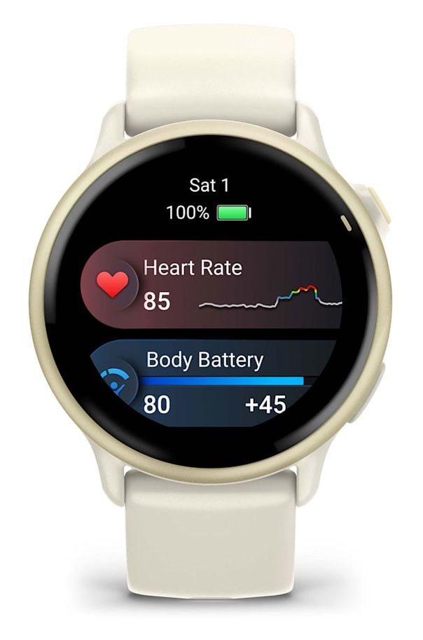Vivoactive 6 42 mm  Smartwatch Rund 264 h  (Weiß) 