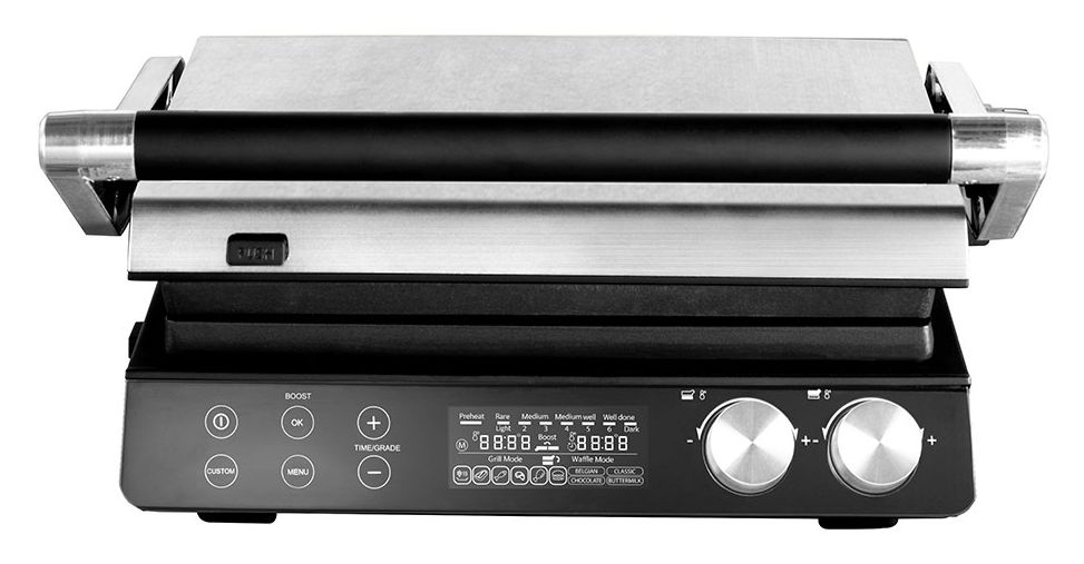 42423 Gourmet Multigrill BBQ Pro Smart 2400 W mit 220 x 290 mm Fläche  (Schwarz, Edelstahl) 