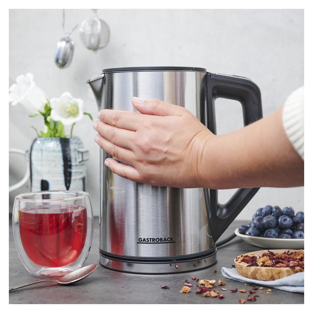 42436 Design 1,5 l Wasserkocher 2200 W  (Schwarz, Edelstahl) 