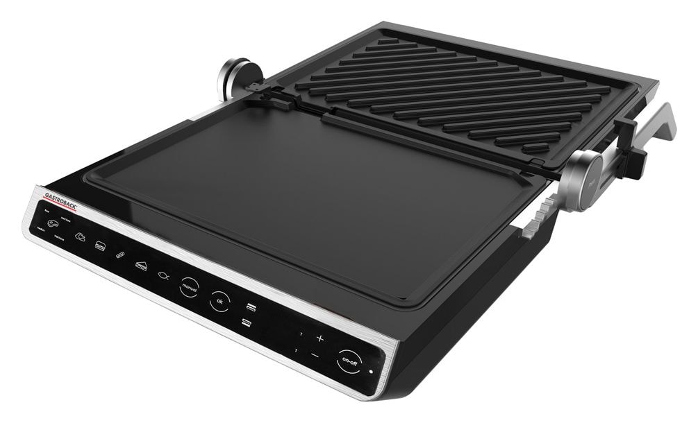 42542 Design BBQ Advanced Smart Kontaktgrill 2100 W mit 250 x 280 mm Fläche  (Schwarz, Edelstahl) 