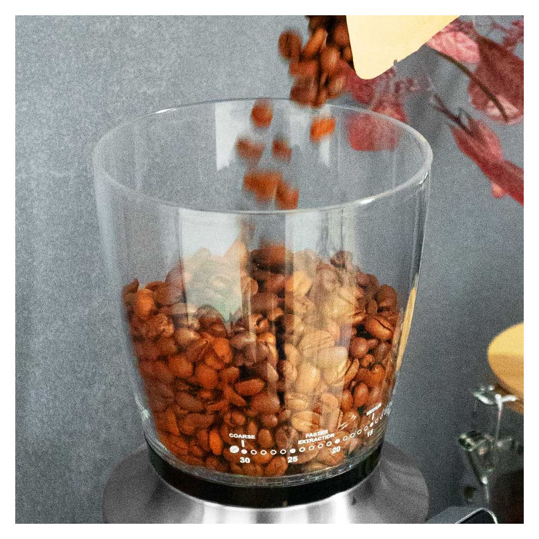 42644 Pro Touch 30 Kaffeemühle für 300 g 150 W (Schwarz, Transparent) 