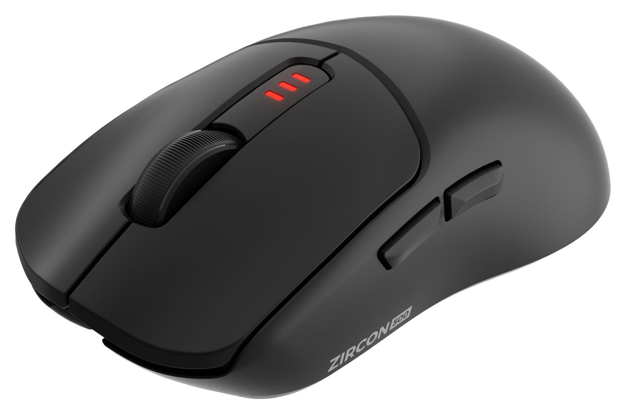 Zircon 500 10000 DPI Gaming Maus Optisch  (Schwarz) 