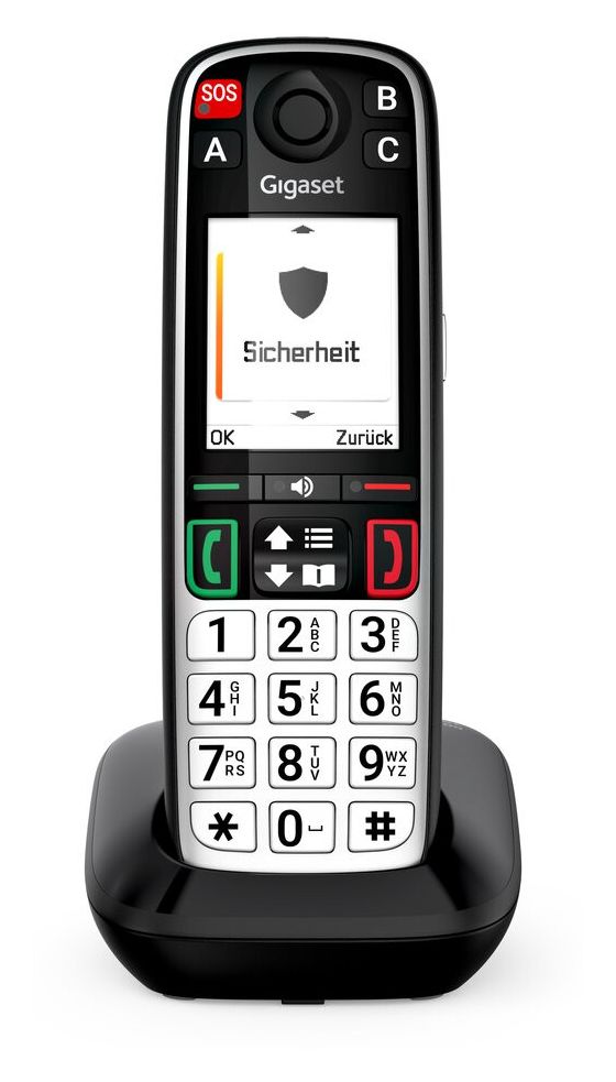 Easy 500 Analoges/DECT-Telefon  (Schwarz, Silber) 