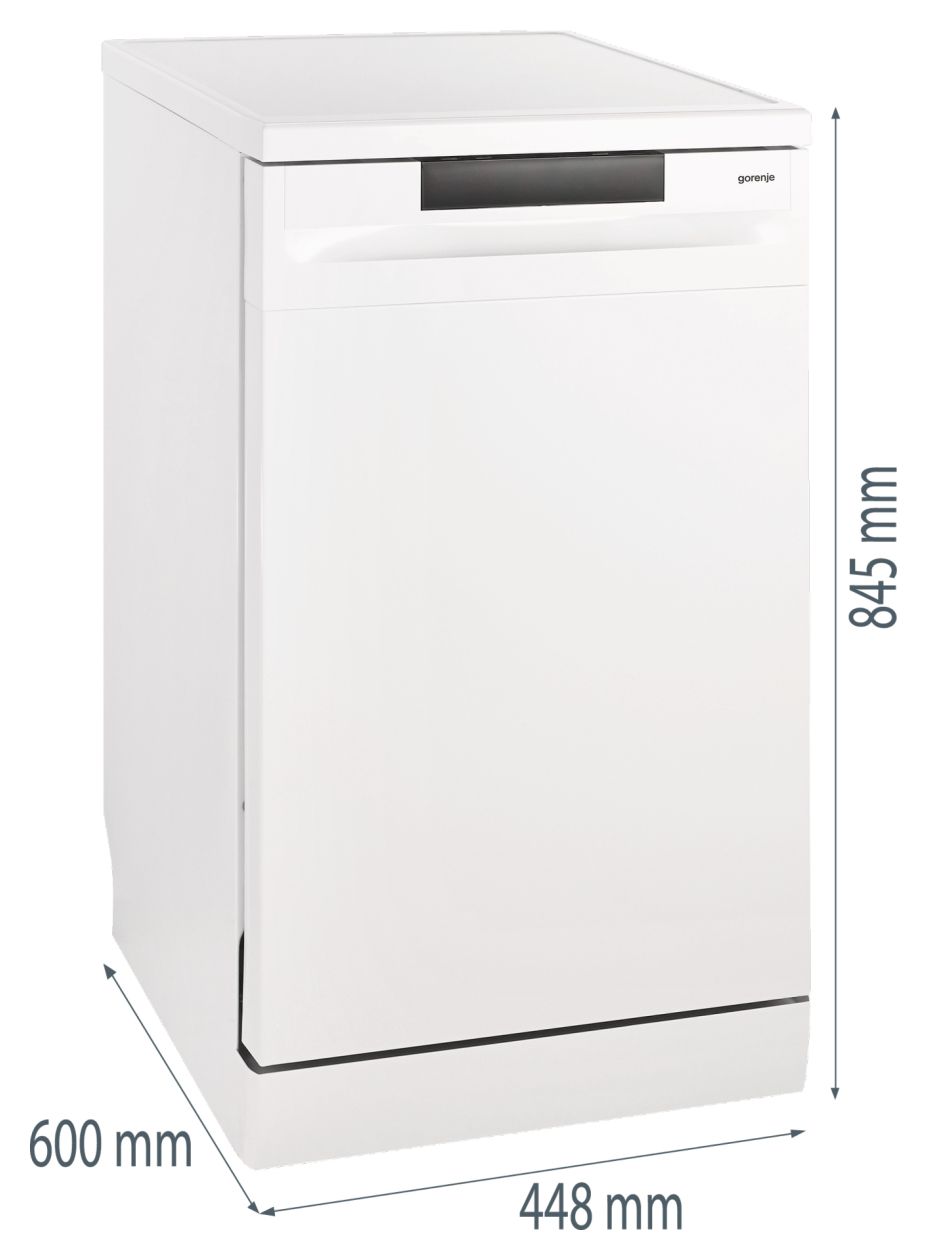 GS520E15W Kompakt Geschirrspüler freistehend Leise 9 Maßgedecke aquaStop Funktion 