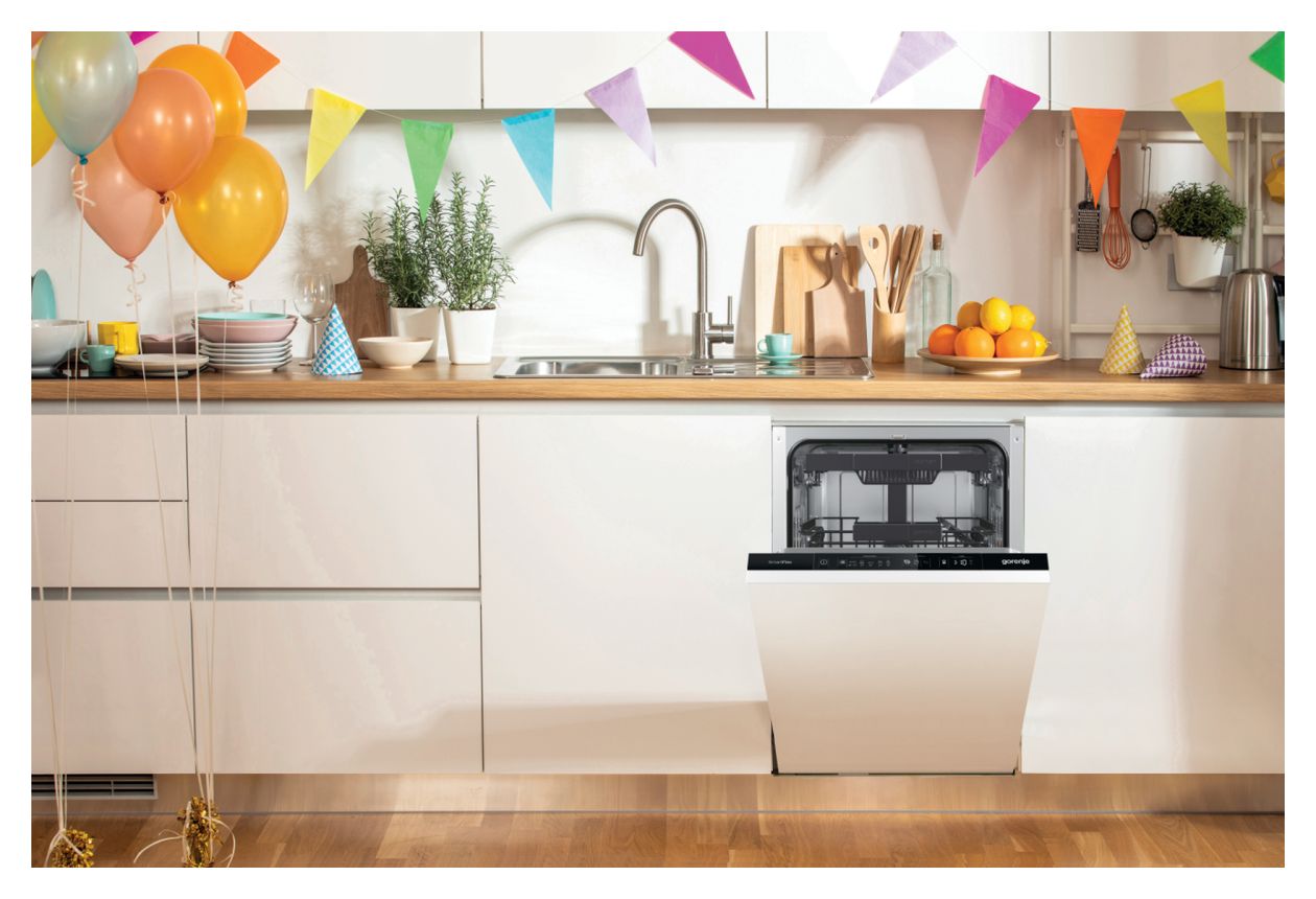 GV561C10 45 cm Geschirrspüler vollintegriert (ohne Front) Leise 10 Maßgedecke aquaStop Funktion 