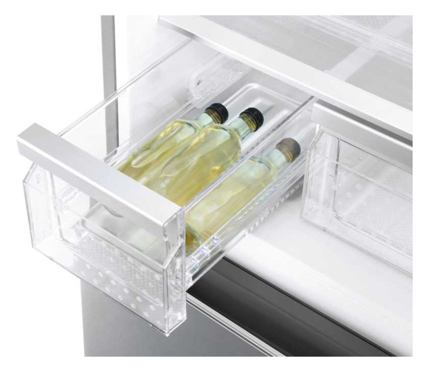 A3FE742CMJ 312 l / 151 l Kühl-Gefrierkombi freistehend NoFrost 289 kWh Jahr  (Silber) 