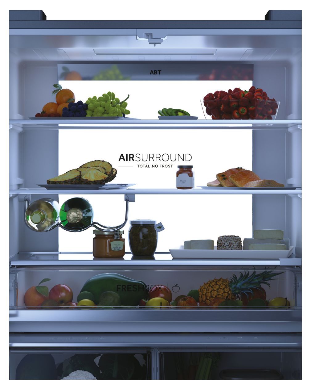 HCW7819EHMP Side-by-Side Kühl-/ Gefrierkombination 359 l / 177 l 319 kWh NoFrost 1925 mm x 830 mm  (Platin, Edelstahl) 