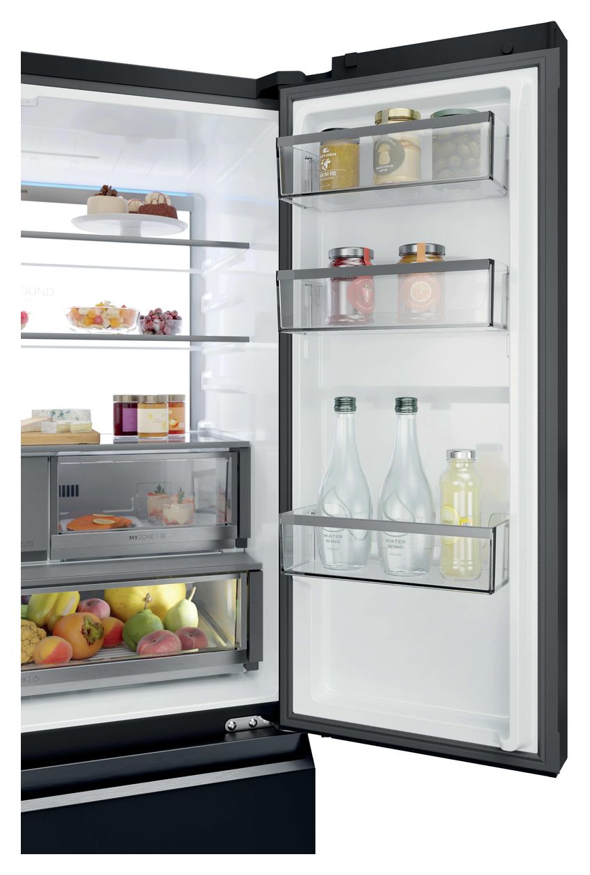HFR79F19DFGB Side-by-Side Kühl-/ Gefrierkombination 449 l / 254 l 293 kWh NoFrost 1900 mm x 905 mm  (Schwarz) 