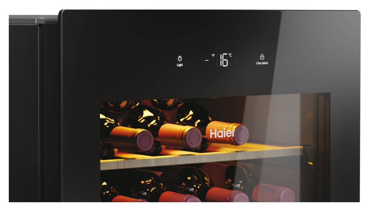 HWS58GGH1 Weinkühler Freistehend EEK: D 1 Zonen 58 Flasche(n) 