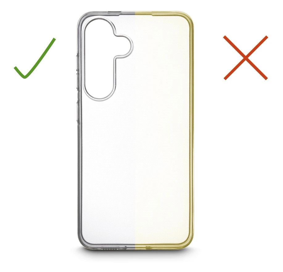 080438 Always Clear Cover für Samsung Galaxy S25 FE  (Transparent) 