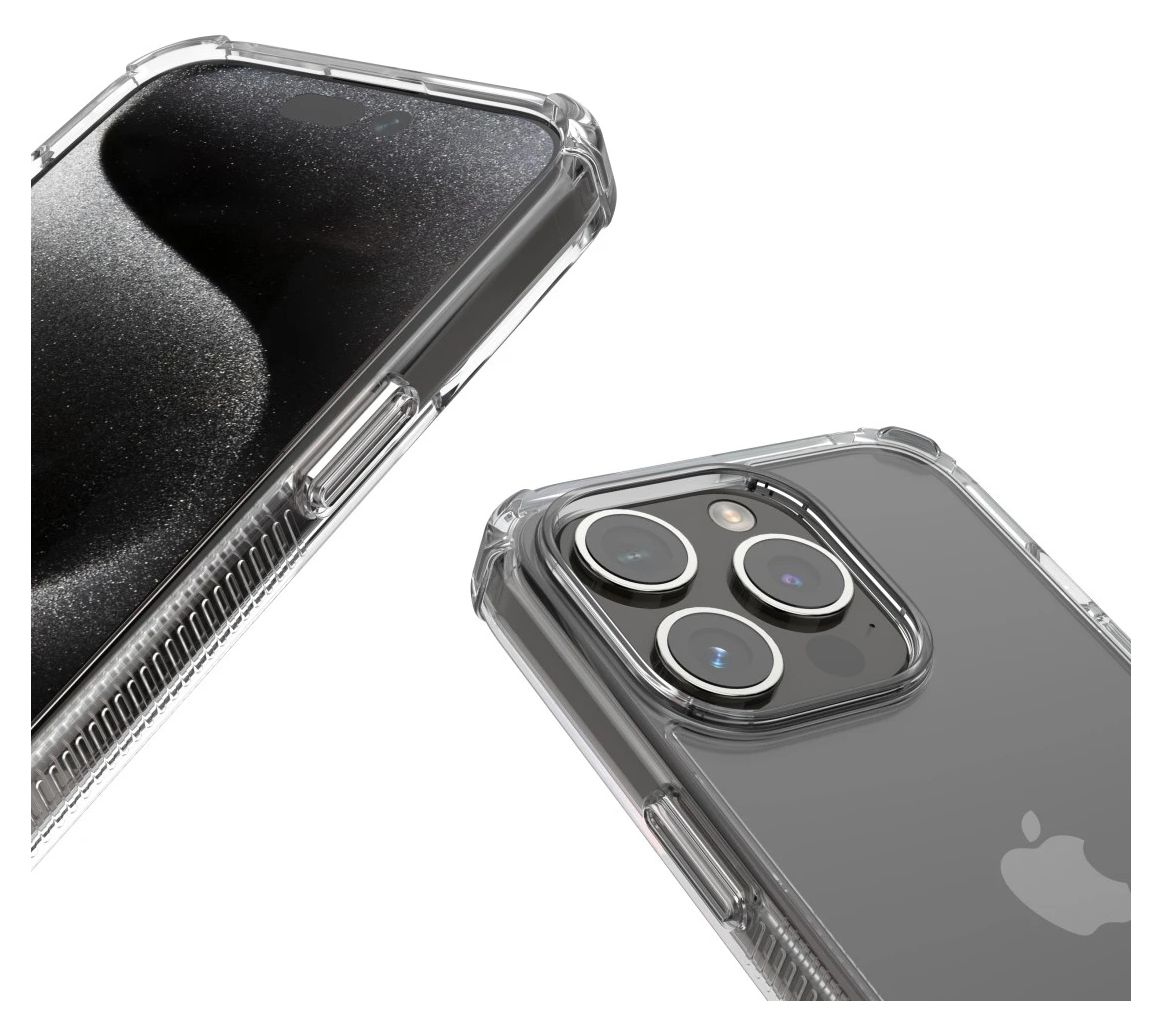 123764 Extreme Protect Cover für Apple iPhone 16 Pro  (Transparent) 