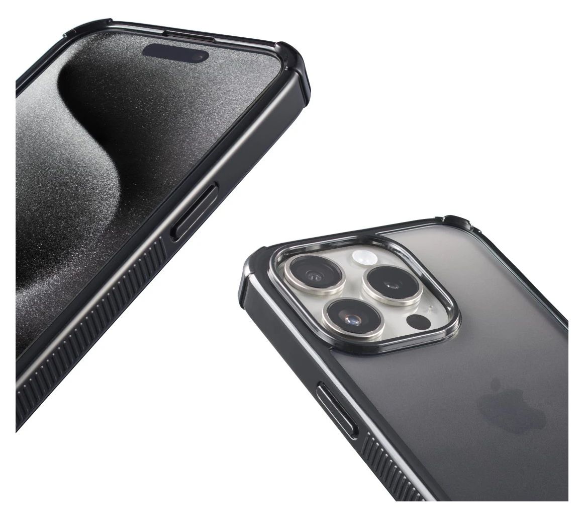 136844 Extreme Protect Cover für Apple iPhone 15 Pro  (Schwarz) 