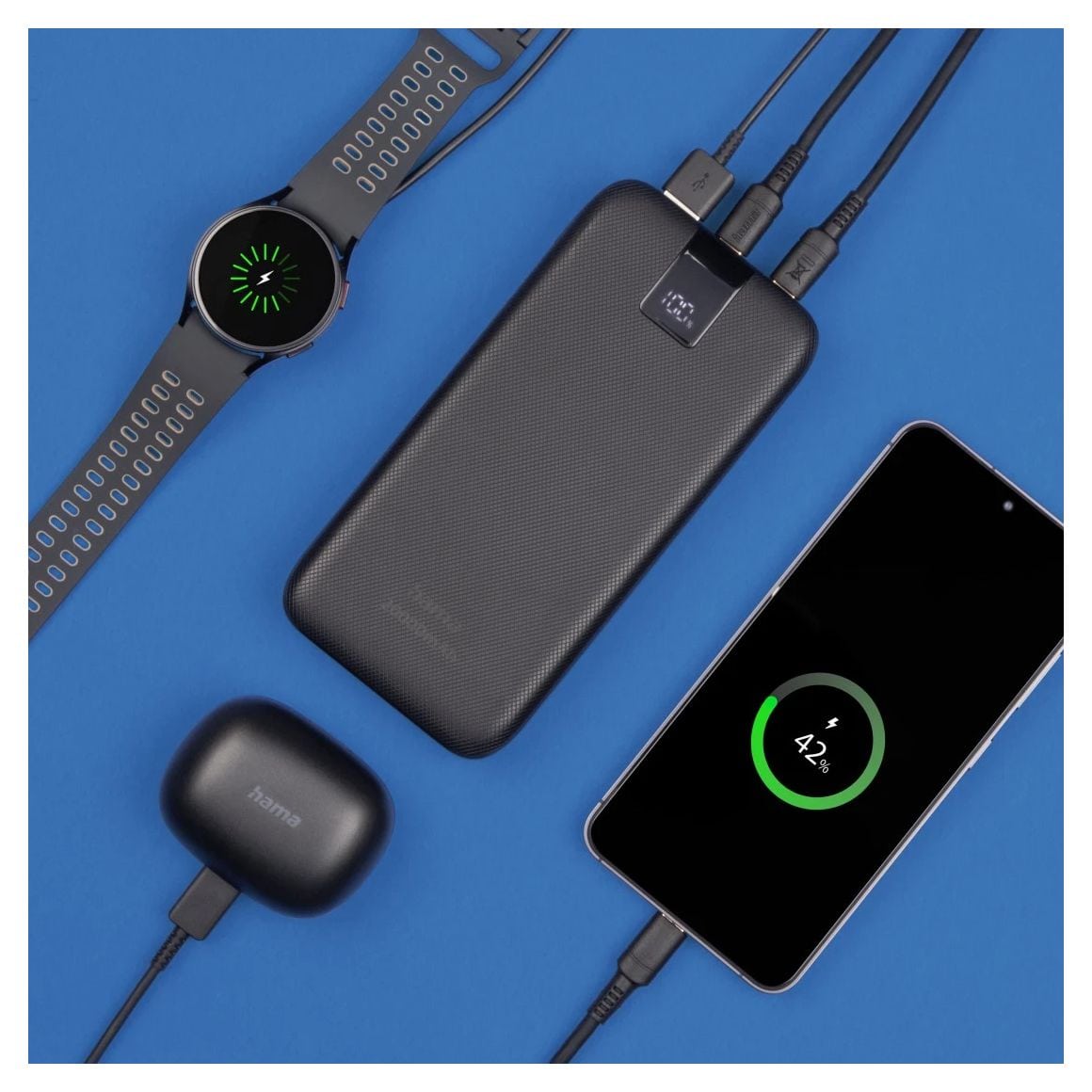 139546 Power Pack Performance 10 10000 mAh Powerbank USB Typ-C  (Anthrazit) 
