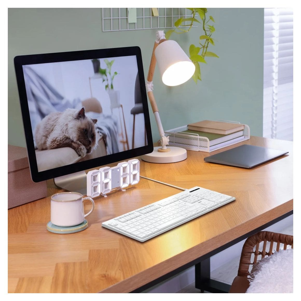 173053 CK-200 Heimbüro Tastatur USB  (Weiß) 