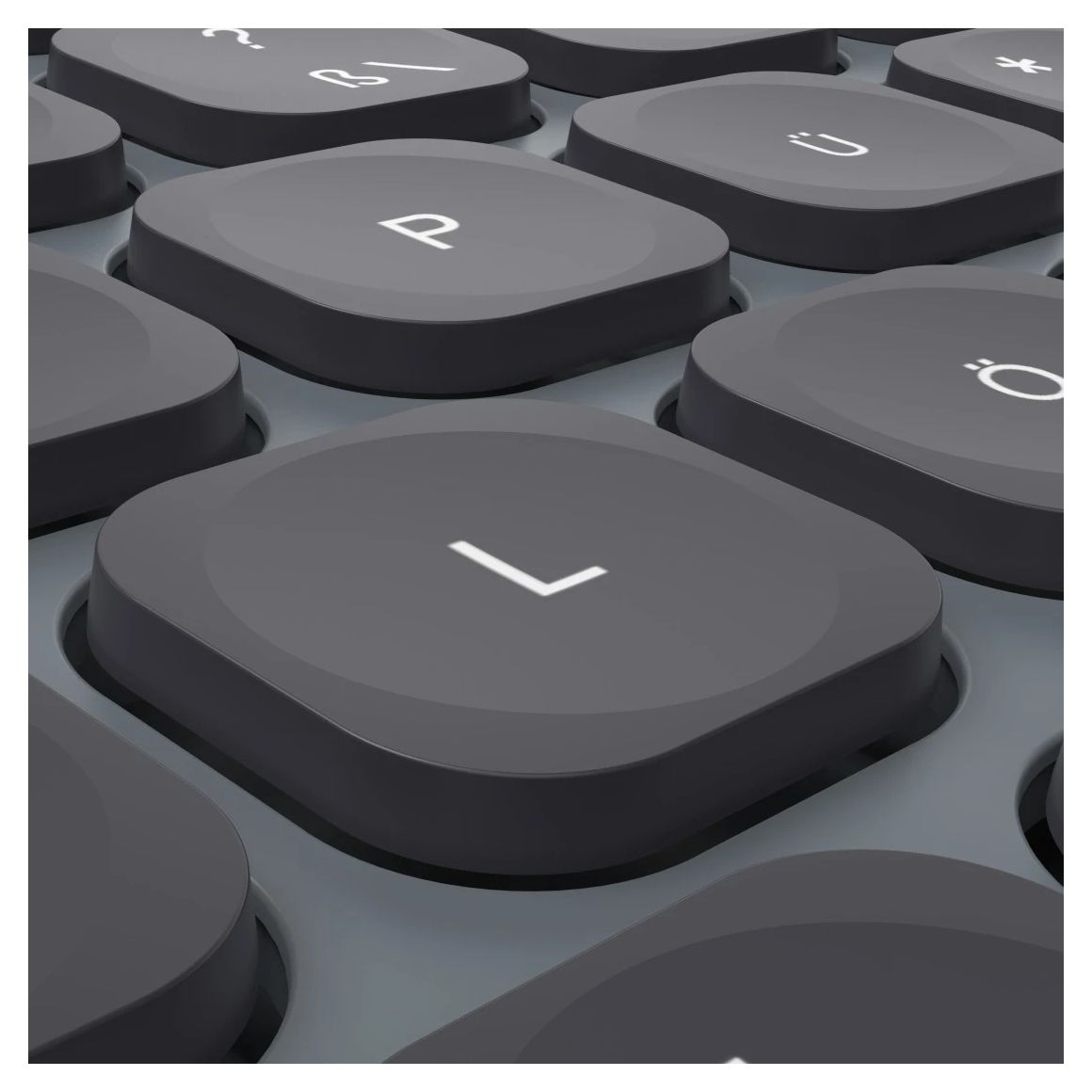 173065 WKM-550 Heimbüro Tastatur RF Wireless + Bluetooth 2.4 GHz  (Schwarz) 
