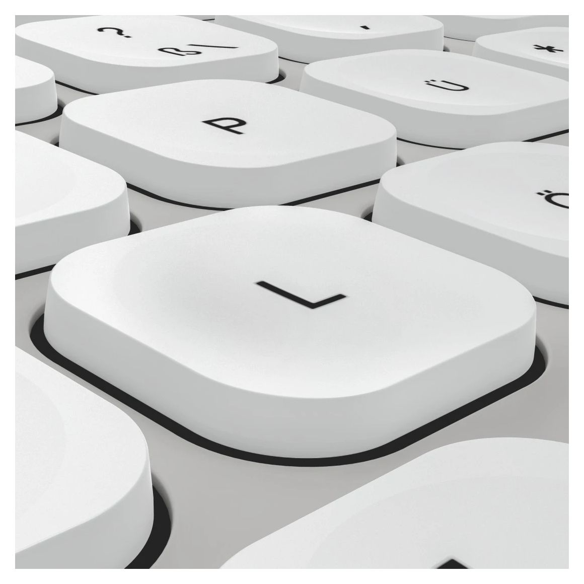 173066 WKM-550 Heimbüro Tastatur RF Wireless + Bluetooth 2.4 GHz  (Grau, Weiß) 