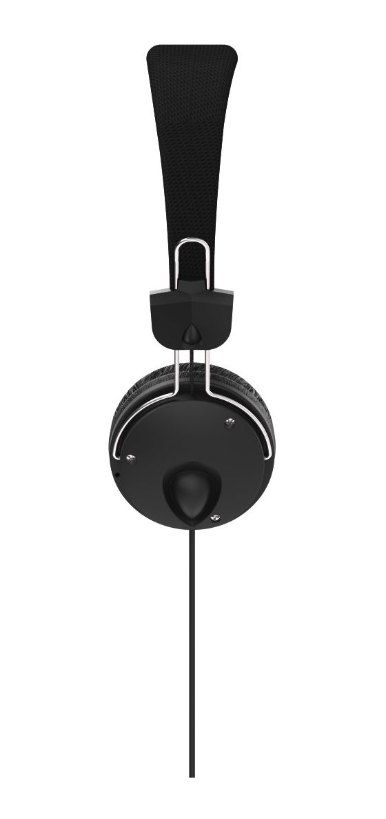 184016 Fun4Phone Ohraufliegender Kopfhörer Kabelgebunden  (Schwarz) 