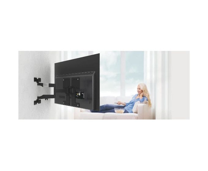 220852 ausziehbare und schwenkbare Wand Halterung 120° bis 2,29 m (90") 50 kg -12 - 3° neigbar 