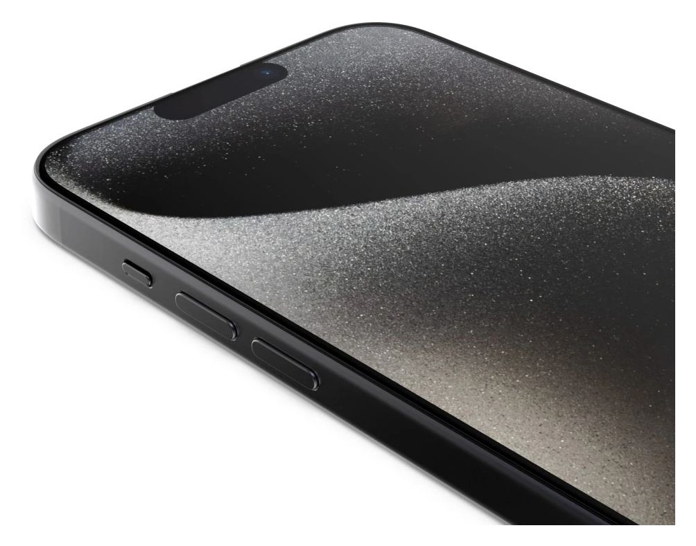 222790 Super Hybrid Klare Bildschirmschutzfolie Kunststoff 9H für  Apple iPhone 16 Pro Schlagfest, Kratzresistent, Splitterfrei, Schockresistent 
