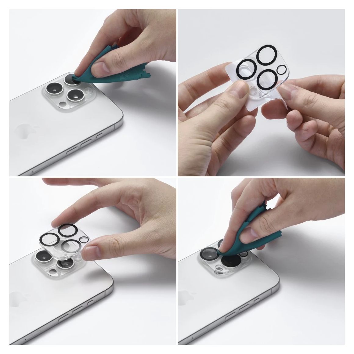 222793 Cam Protect Kameraobjektivschutz gehärtetes Glas 9H für  Apple iPhone 16 / 16 Plus Schlagfest, Schlagfest, Kratzresistent 