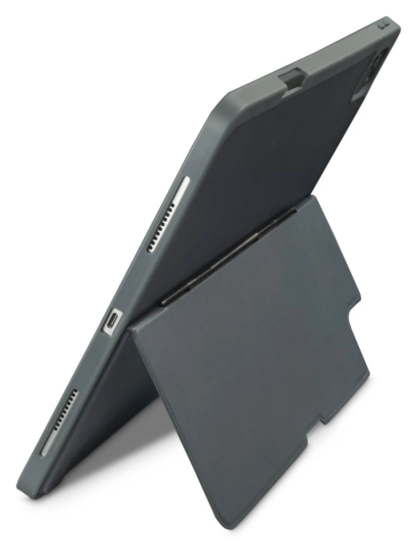 227049 Stand Folio Folio aus Kunststoff für Apple iPad Pro 13" (2024) bis 33 cm (13") Schmutzabweisend, Staubresistent, Kratzresistent mit Magnetverschluss (Grau) 