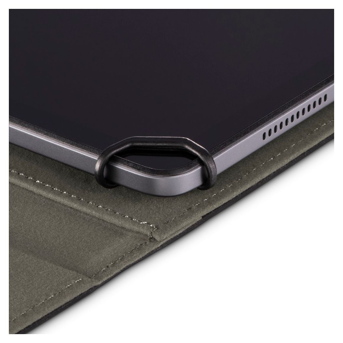227070 Velvet Folio aus Kunststoff für Jede Marke bis 27,9 cm (11") Kratzresistent mit Elastikband (Schwarz) 