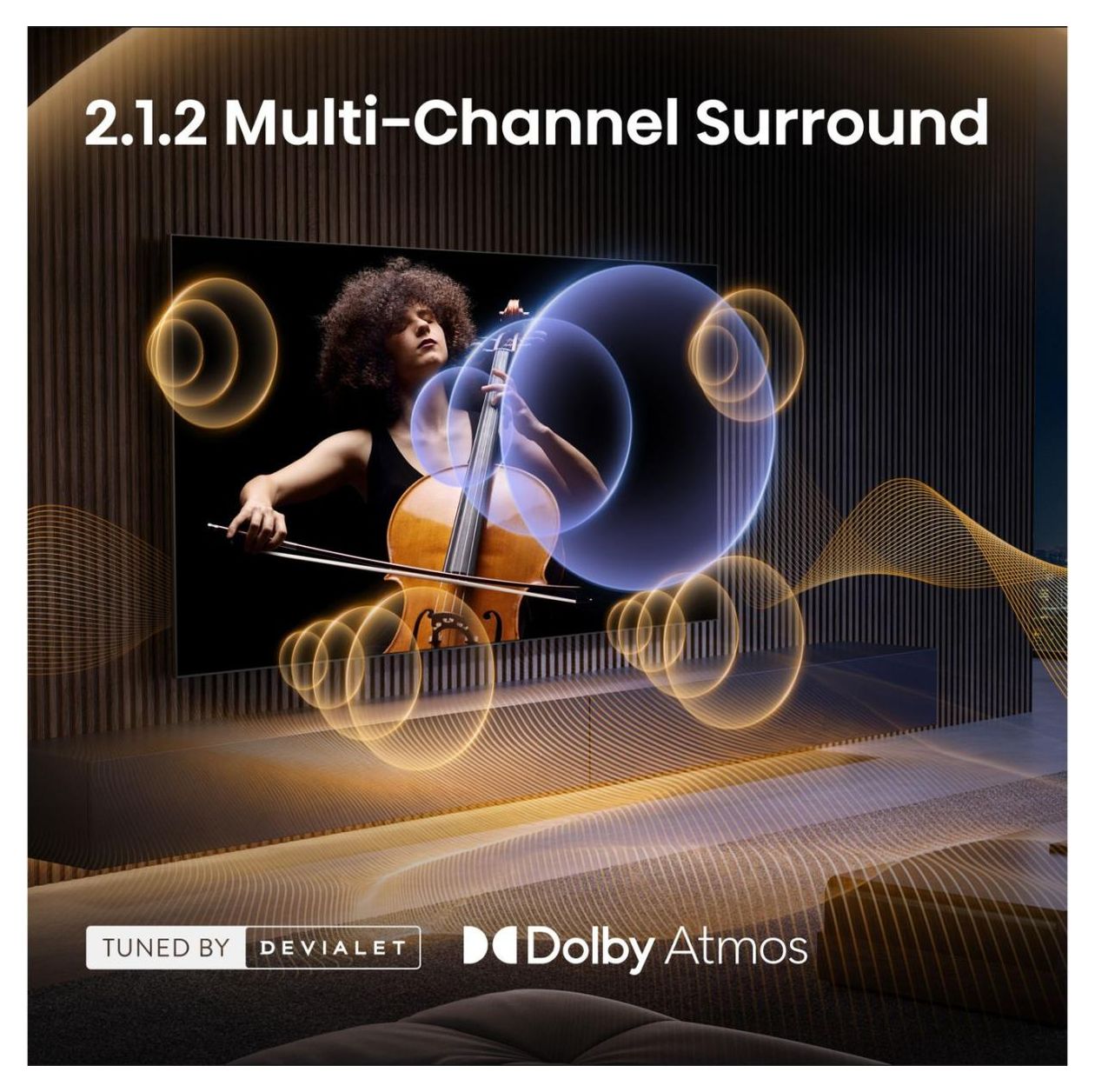 75UR8DS MiniLed 190,5 cm (75 Zoll) Fernseher 4K Ultra HD VESA 400 x 400 mm  (Schwarz, Grau) 