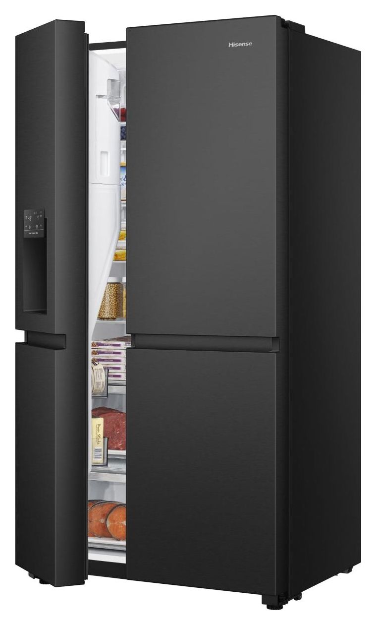 RS818N4TFC Side-by-Side Kühl-/ Gefrierkombination 417 l / 200 l 221 kWh NoFrost 1790 mm x 910 mm  (Schwarz) 