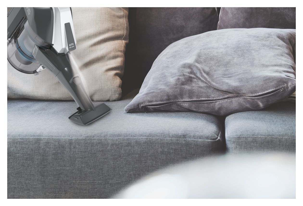 HF322TP011 Handstaubsauger Beutellos bis 40 min Laufzeit 22 V Stoff  (Grau) 