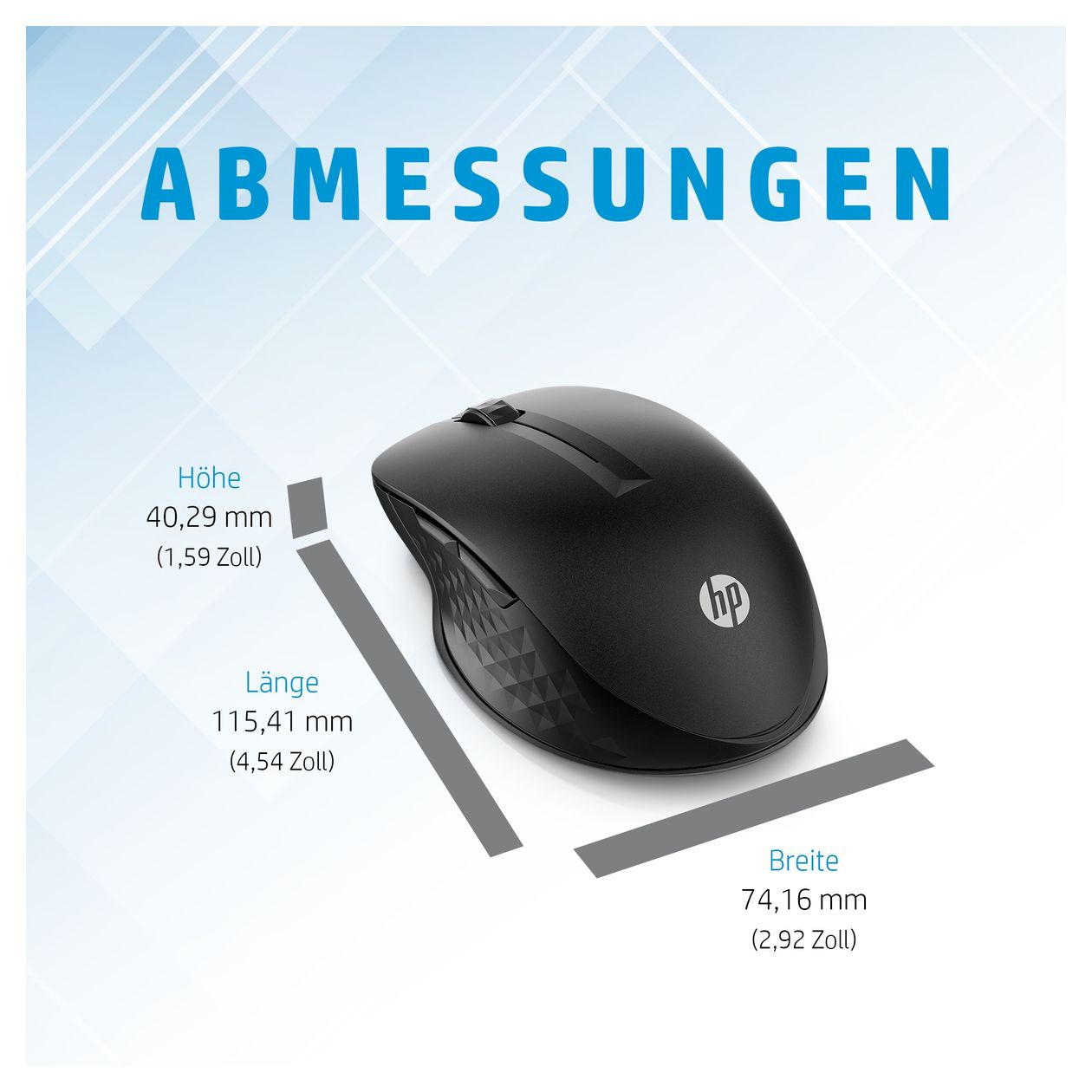 430 1200 DPI Büro Maus Optisch  (Schwarz) 