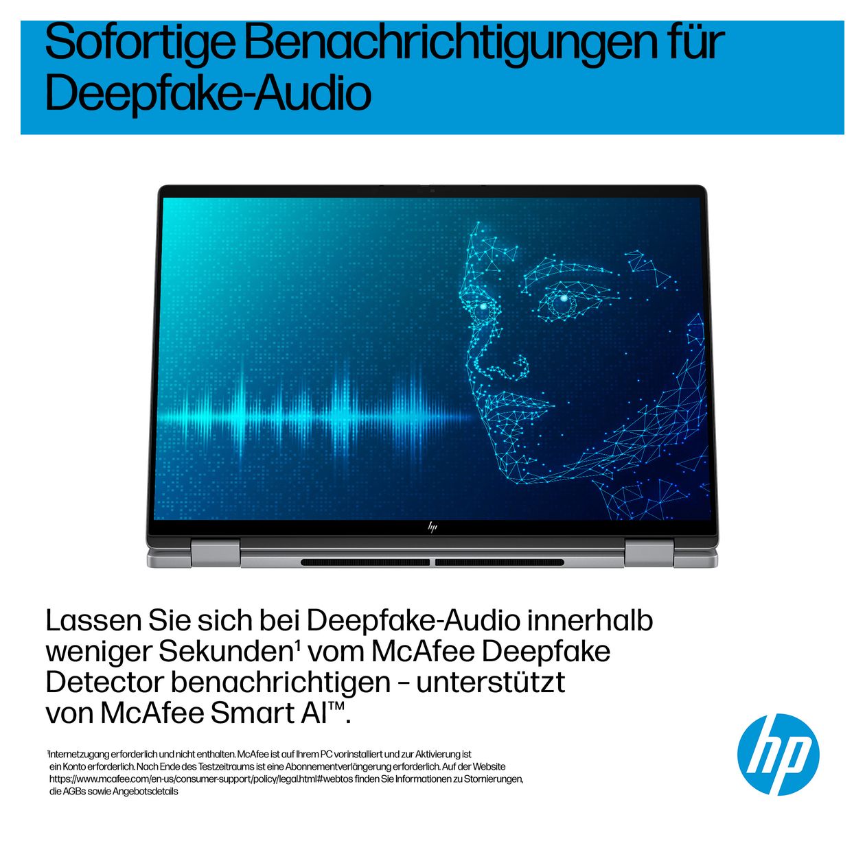 OmniBook X Flip 16-ar0677ng 2K Ultra HD Notebook 40,6 cm (16 Zoll) 2880 x 1800 Pixel 1 TB SSD Windows 11 Home AMD Ryzen 7 max. 5 GHz  (Silber) 