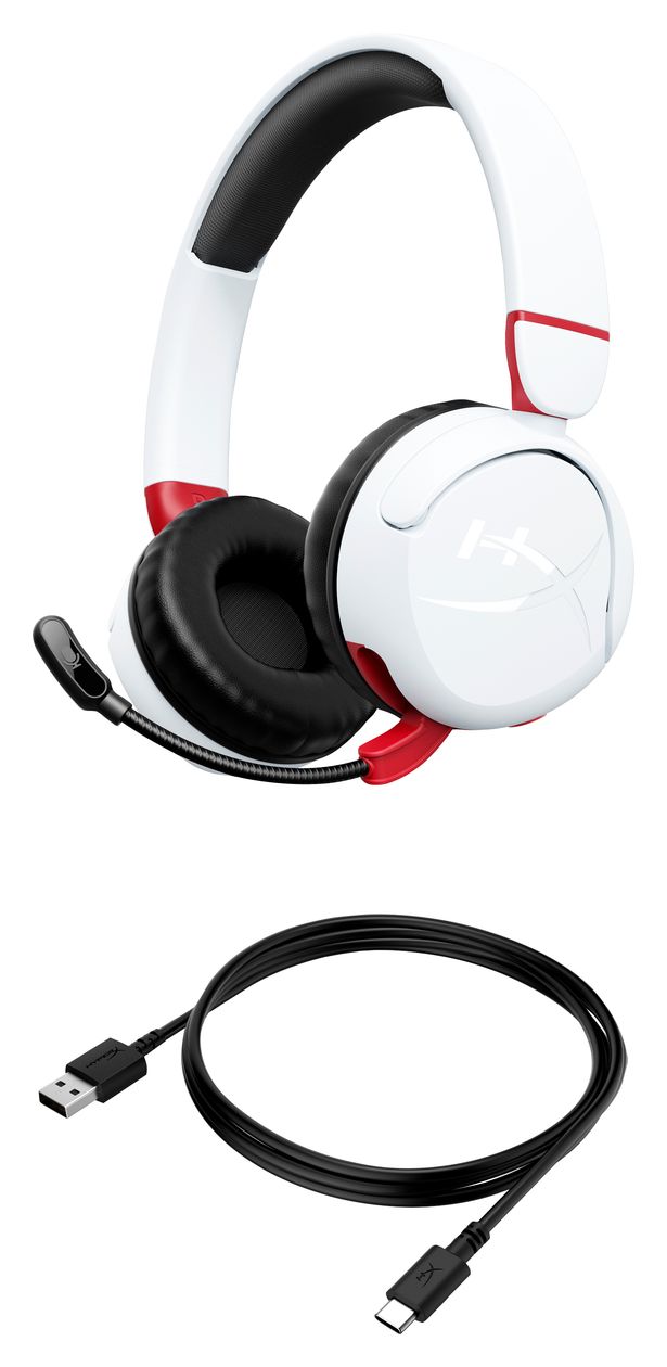 Cloud Mini On-Ear Bluetooth Gaming Kopfhörer kabellos  (Weiß) 