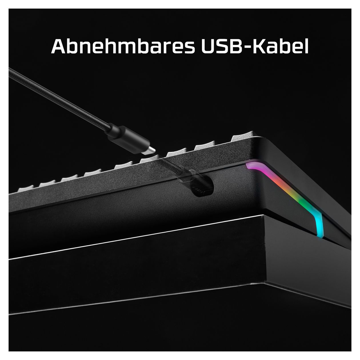 HyperX Alloy Rise 75 Gaming RGB-LED Gaming Tastatur USB  (Schwarz) 