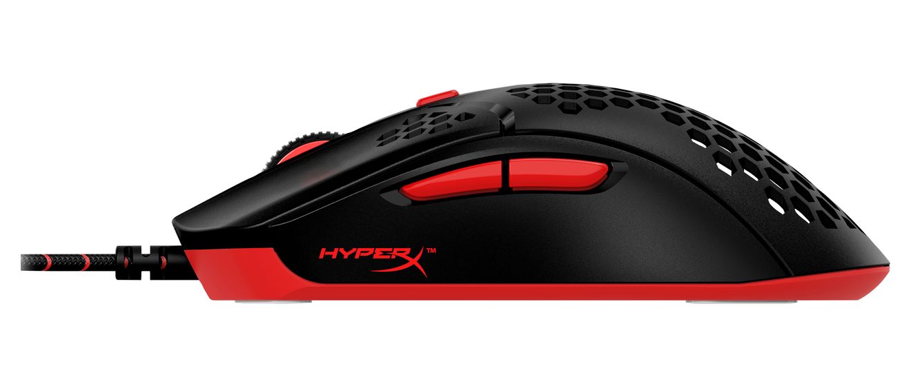 HyperX Pulsefire Haste 16000 DPI Gaming Maus Optisch  (Schwarz, Rot) 