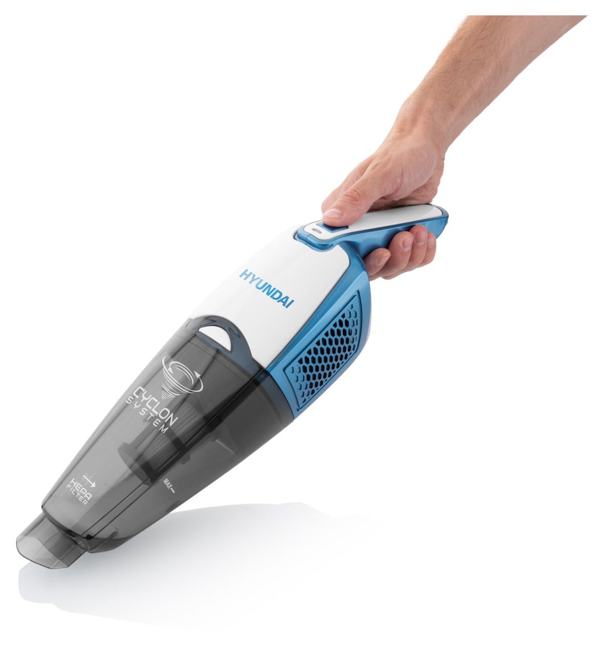 VC914 Handstaubsauger Beutellos bis 25 min Laufzeit 14,4 V HEPA  (Weiß, Blau) 