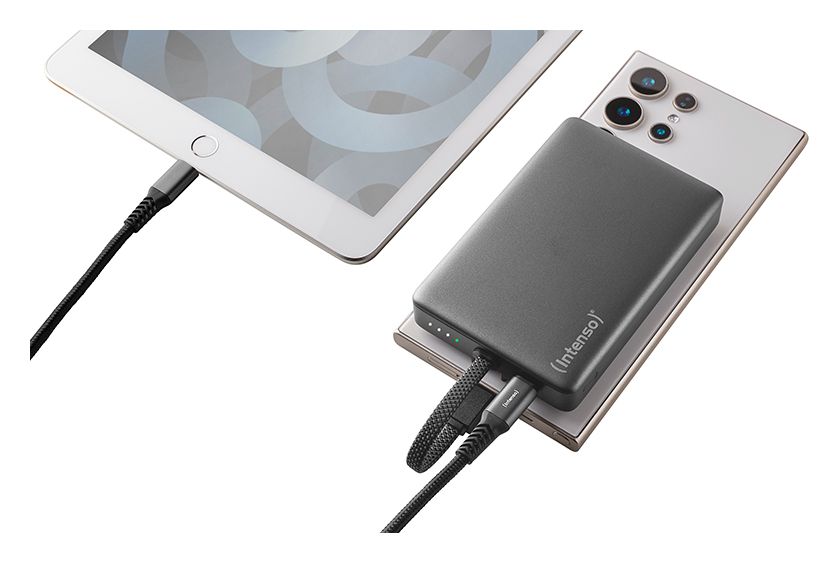 MC10000 10000 mAh Powerbank USB Typ-C  (Schwarz, Grau) 