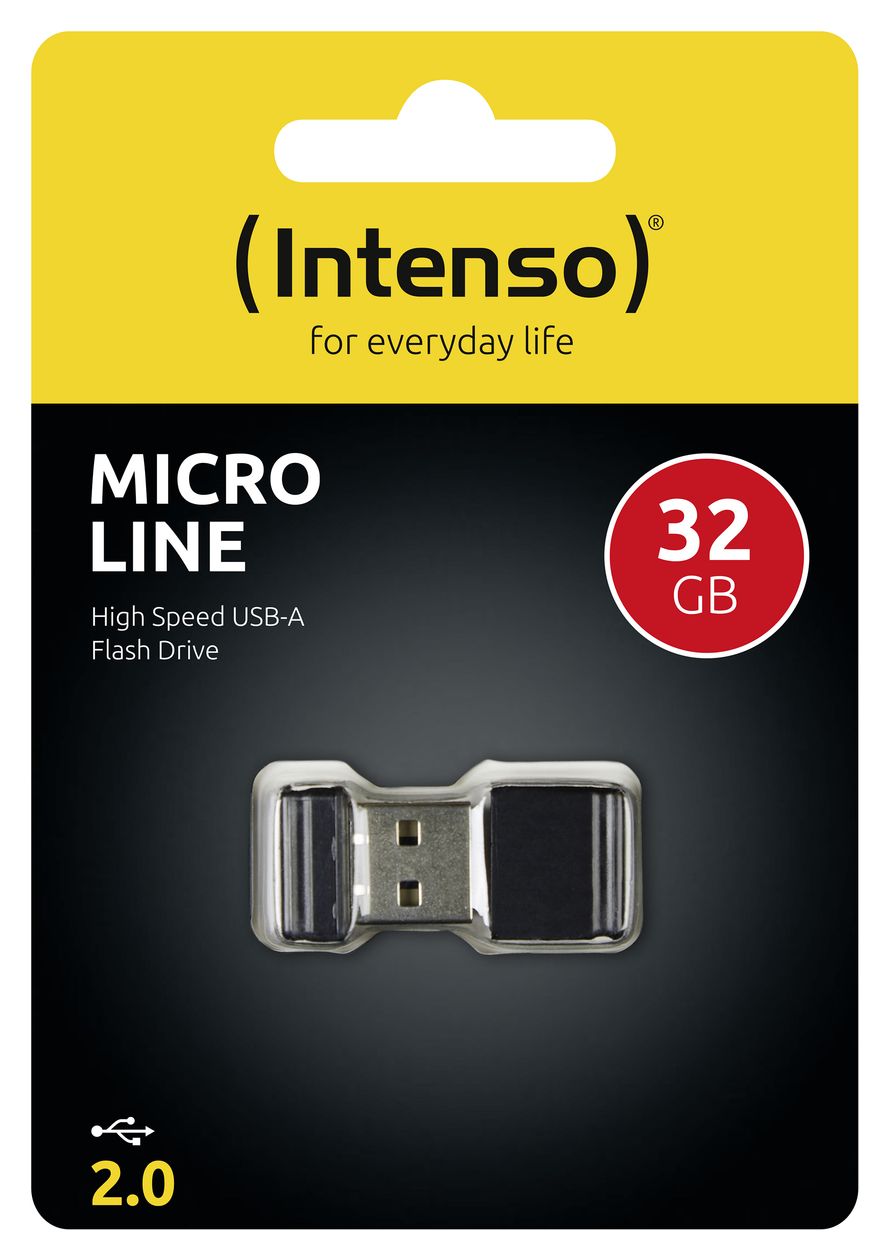 Micro Line USB Typ-A Stick 32 GB  (Schwarz) 