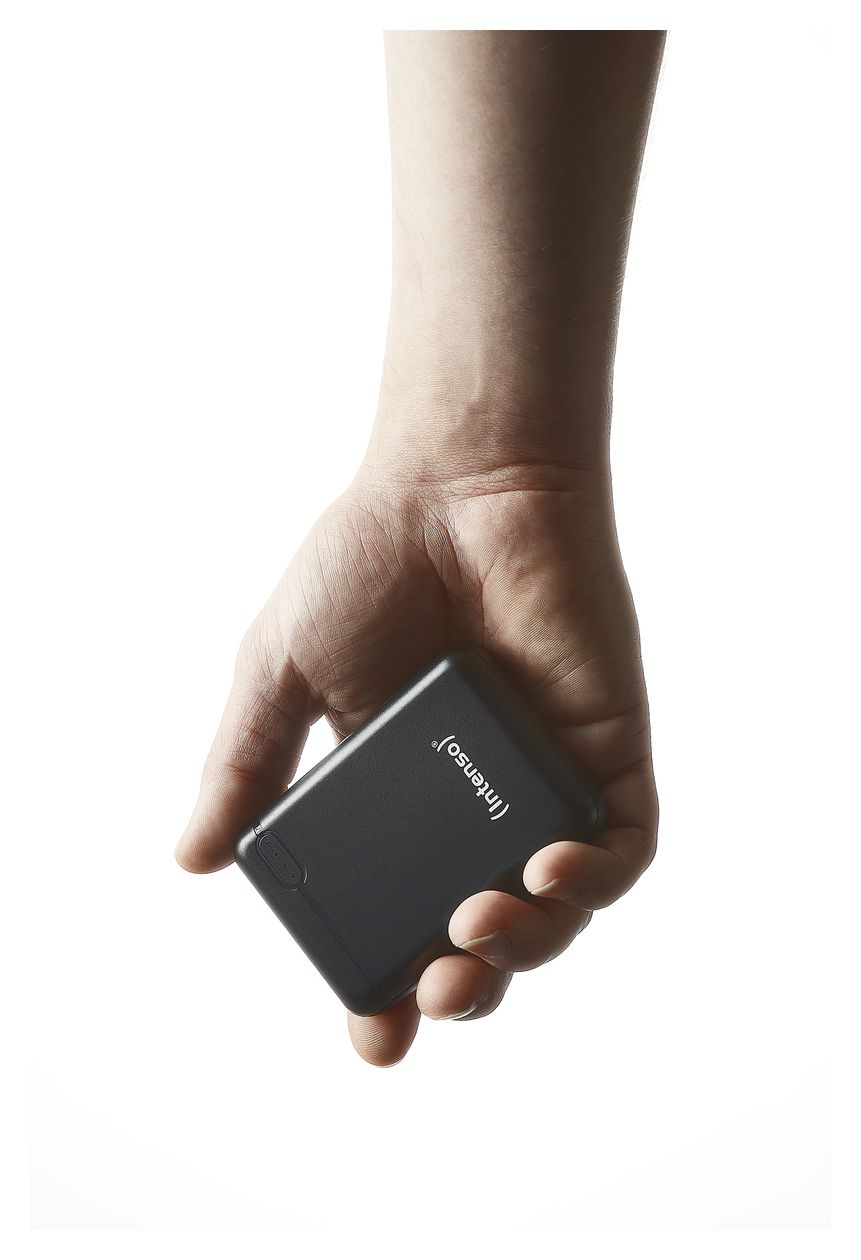 XS 10000 mAh Powerbank Micro-USB + USB Type-C  (Schwarz) 