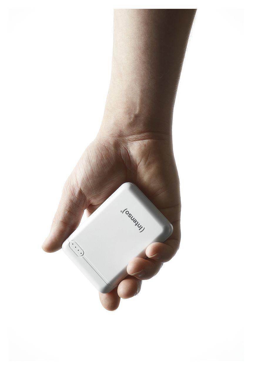 XS 10000 mAh Powerbank Micro-USB + USB Type-C  (Weiß) 