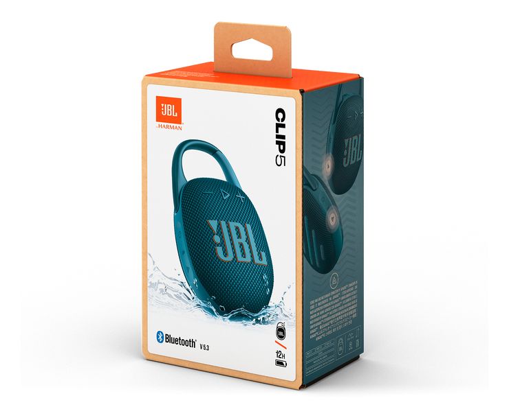 Clip 5 7 W Bluetooth Lautsprecher IP67 Laufzeit bis 12 h  (Blau) 