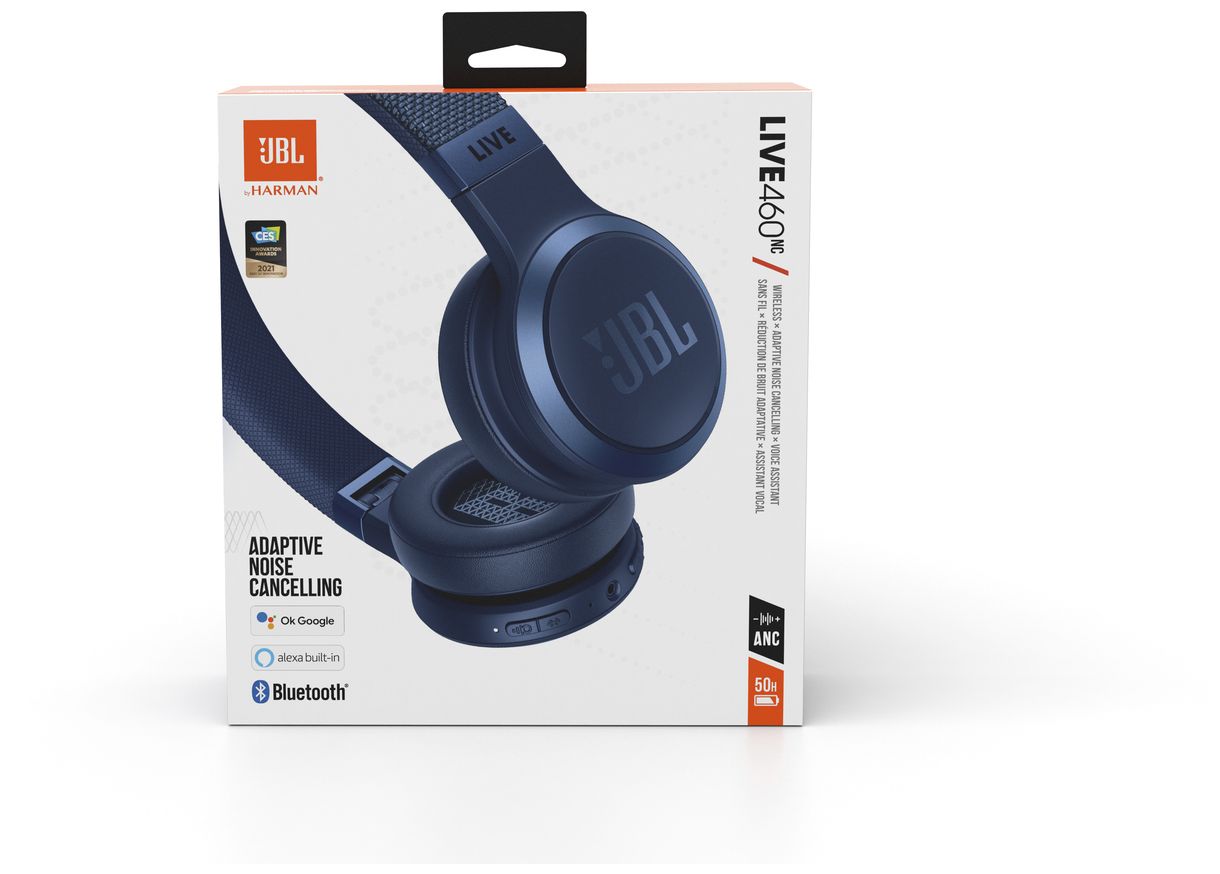 Live 460NC Over Ear Bluetooth Kopfhörer kabelgebunden&kabellos (Blau) 