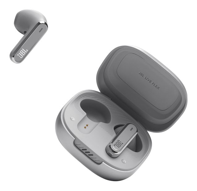 Live Flex In-Ear Bluetooth Kopfhörer Kabellos TWS 40 h Laufzeit IP54  (Silber) 